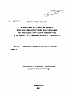 Диссертация по технологии, машинам и оборудованию лесозаготовок, лесного хозяйства, деревопереработки и химической переработки биомассы дерева на тему «Повышение надежности подъемно-транспортного оборудования при вибродинамическом воздействии в условиях лесопромышленного комплекса»