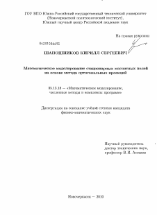 Диссертация по информатике, вычислительной технике и управлению на тему «Математическое моделирование стационарных магнитных полей на основе метода ортогональных проекций»