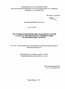 Диссертация по информатике, вычислительной технике и управлению на тему «Численное моделирование 3D волновых полей в задачах сейсмического зондирования вулканических структур»