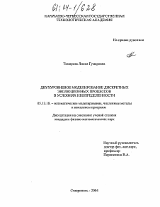 Диссертация по информатике, вычислительной технике и управлению на тему «Двухуровневое моделирование дискретных эволюционных процессов в условиях неопределенности»